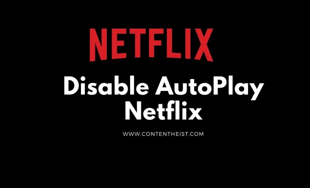 Disable AutoPlay Netflix